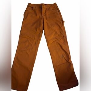 Dickies Womans Cargo Pants in Rust Orange